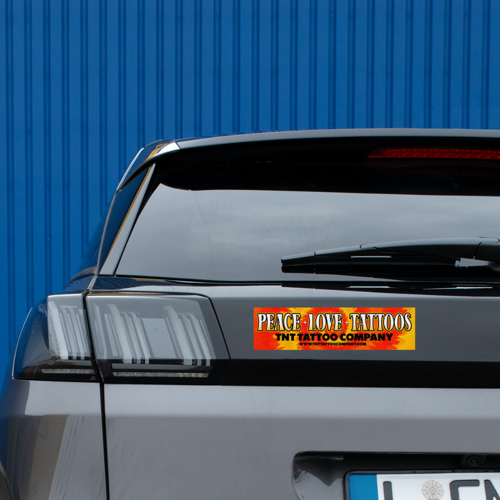 Peace Bumper Sticker - white matte