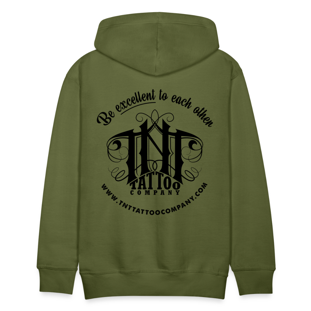 Traditional Eagle Men’s Premium Hoodie - olive green