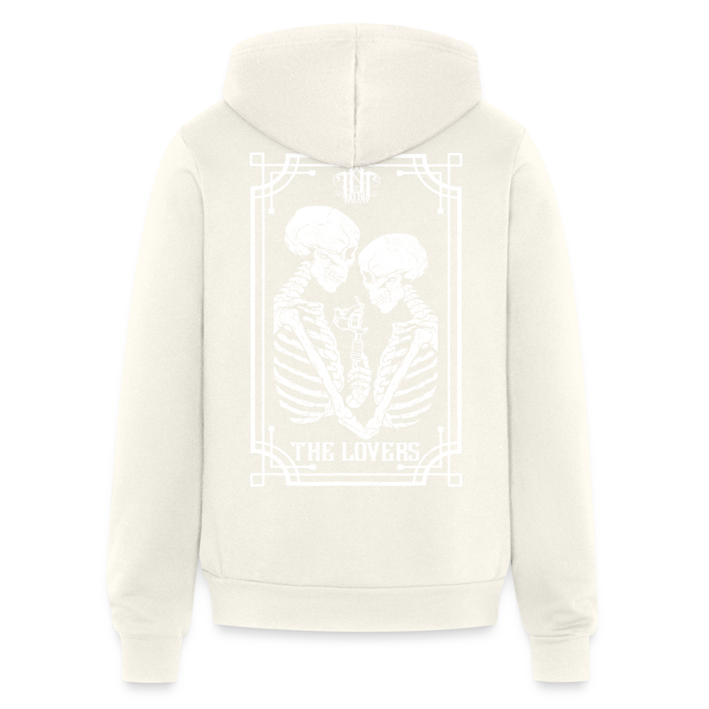 Lovers Bella Unisex Full Zip Hoodie - vintage white