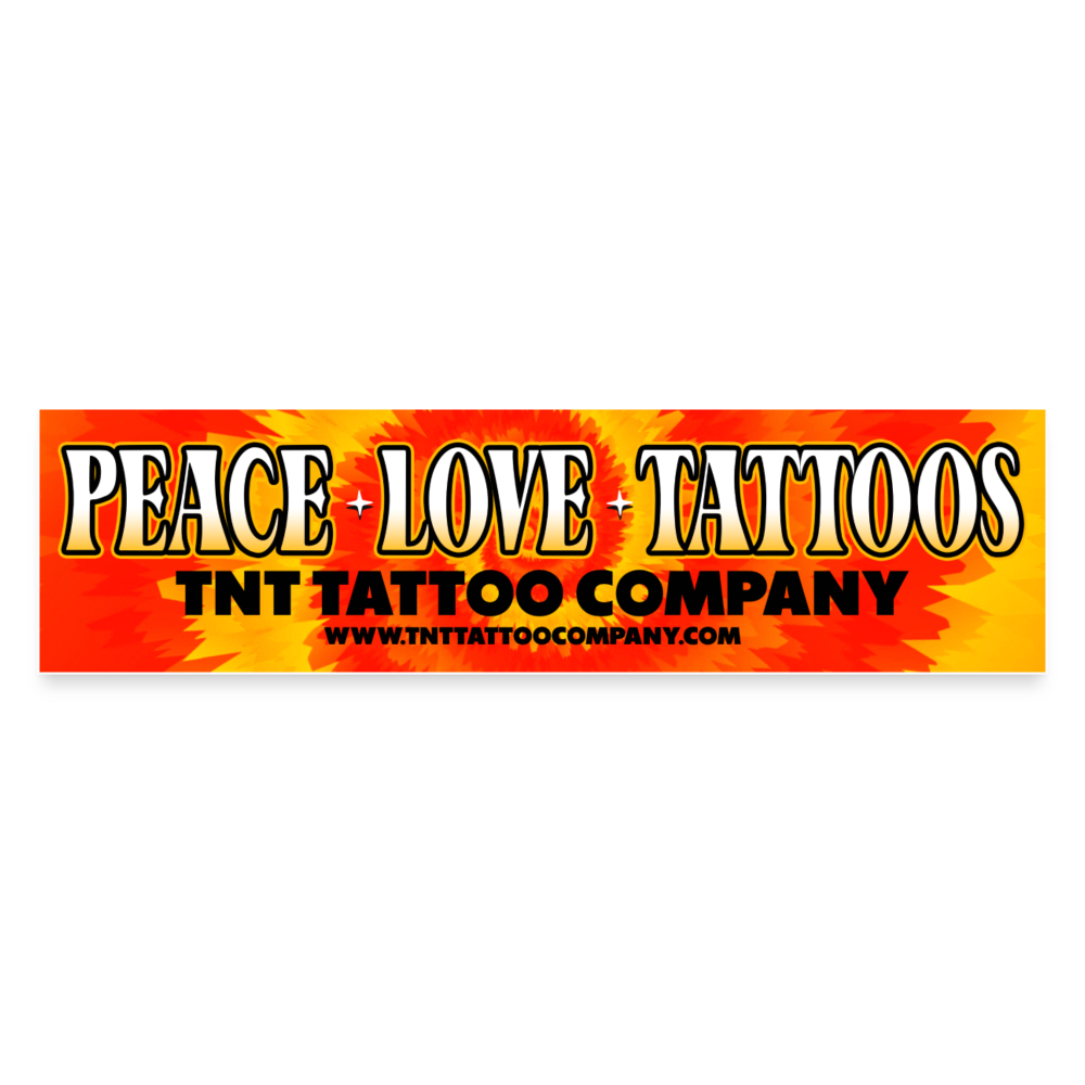 Peace Bumper Sticker - white matte