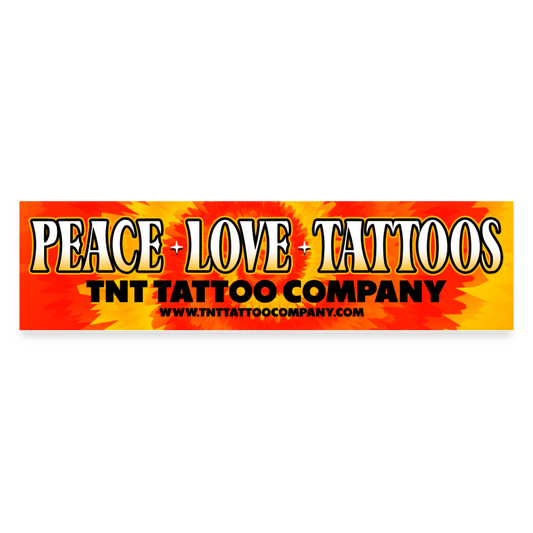 Peace Bumper Sticker - white matte