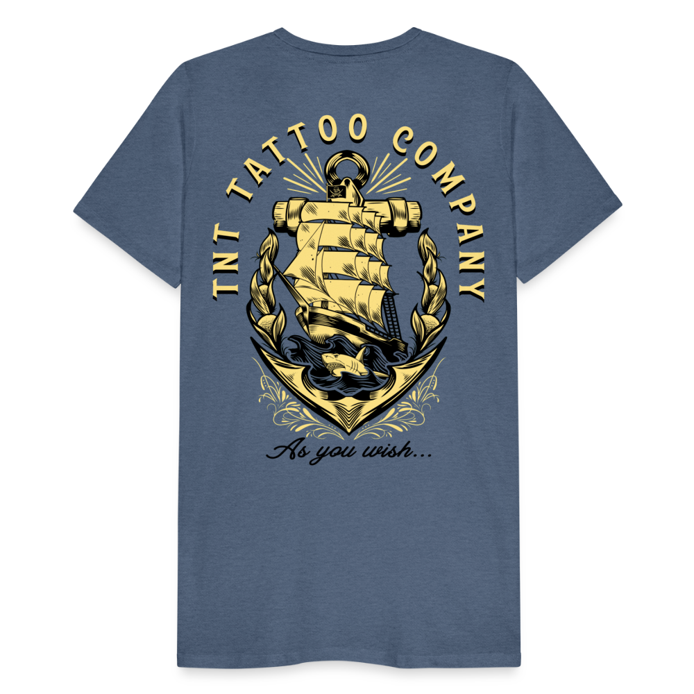 Shark Men's Premium T-Shirt - heather blue