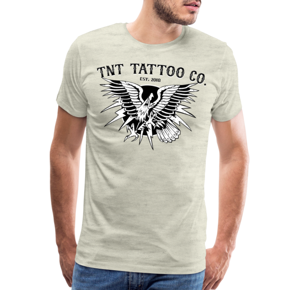 Traditional Eagle Men's Premium T-Shirt - heather oatmeal