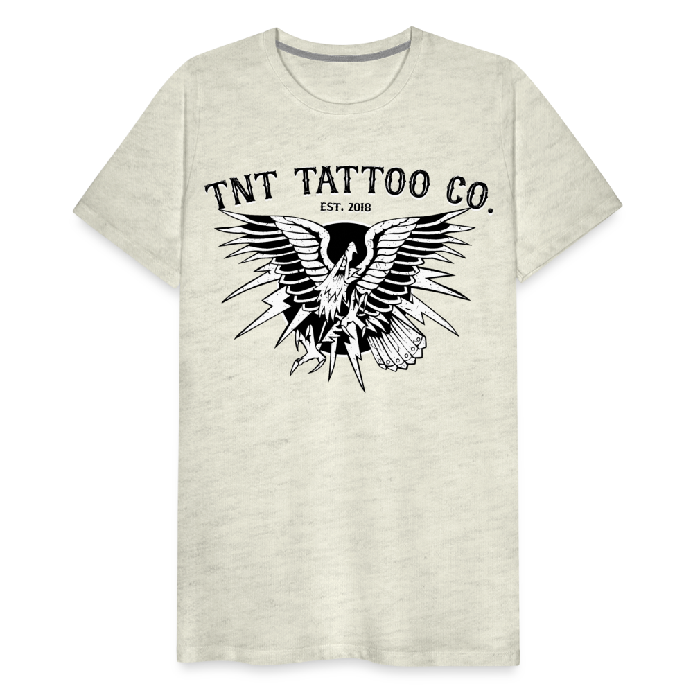 Traditional Eagle Men's Premium T-Shirt - heather oatmeal