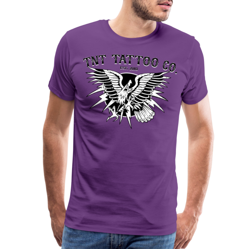 Traditional Eagle Men's Premium T-Shirt - purple