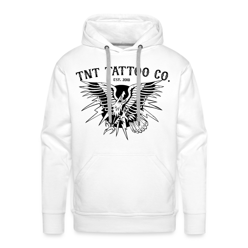 Traditional Eagle Men’s Premium Hoodie - white