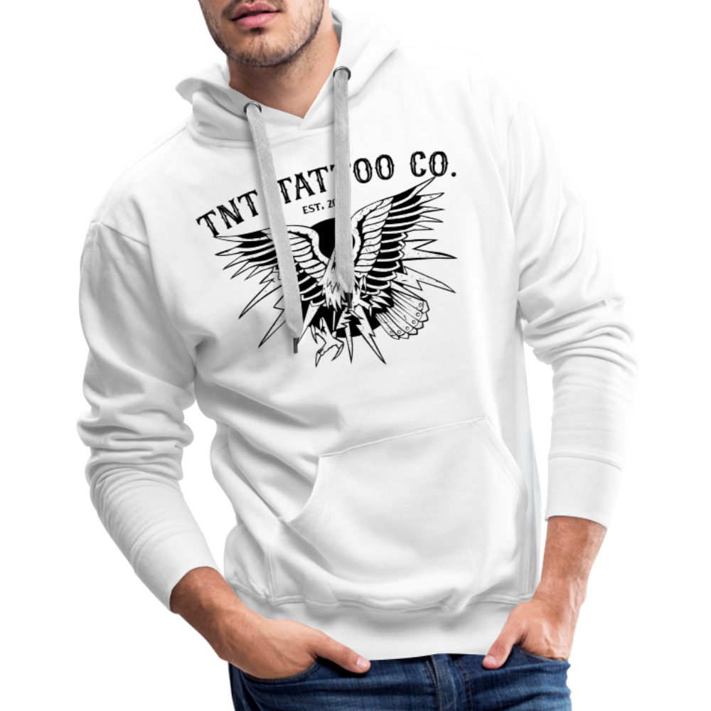 Traditional Eagle Men’s Premium Hoodie - white