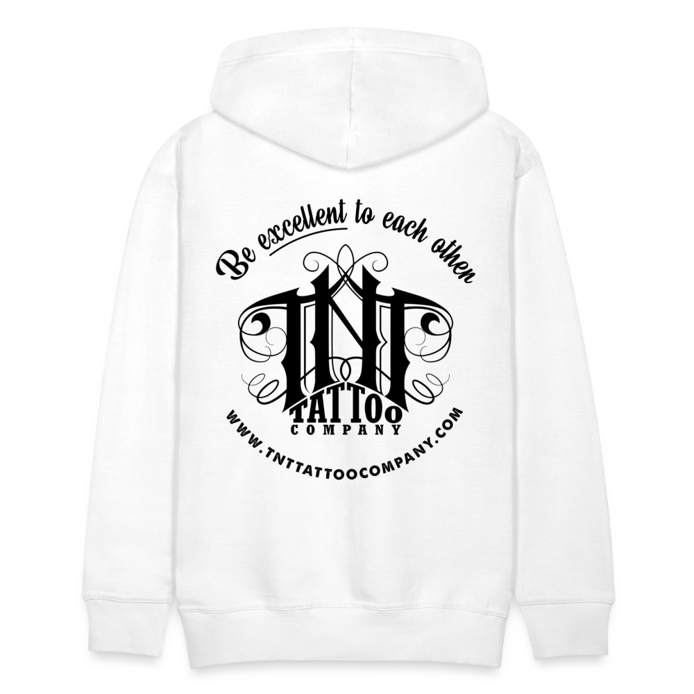Traditional Eagle Men’s Premium Hoodie - white