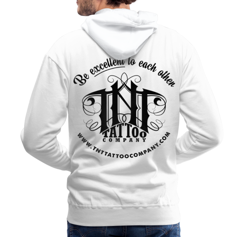 Traditional Eagle Men’s Premium Hoodie - white