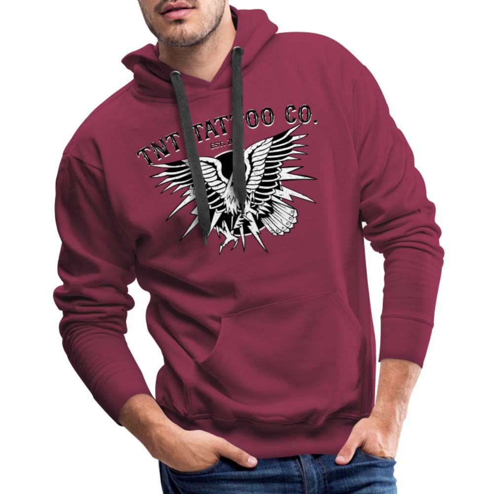Traditional Eagle Men’s Premium Hoodie - burgundy