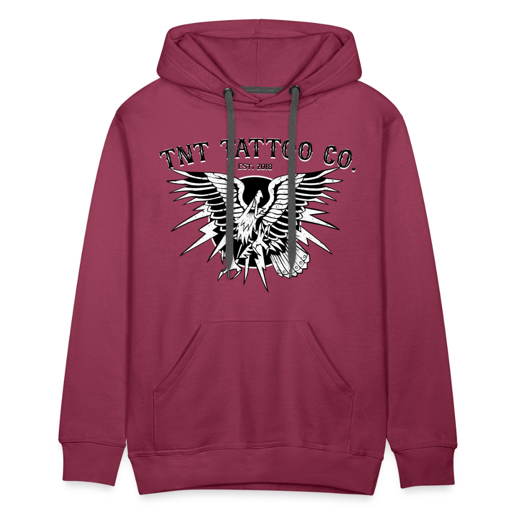 Traditional Eagle Men’s Premium Hoodie - burgundy