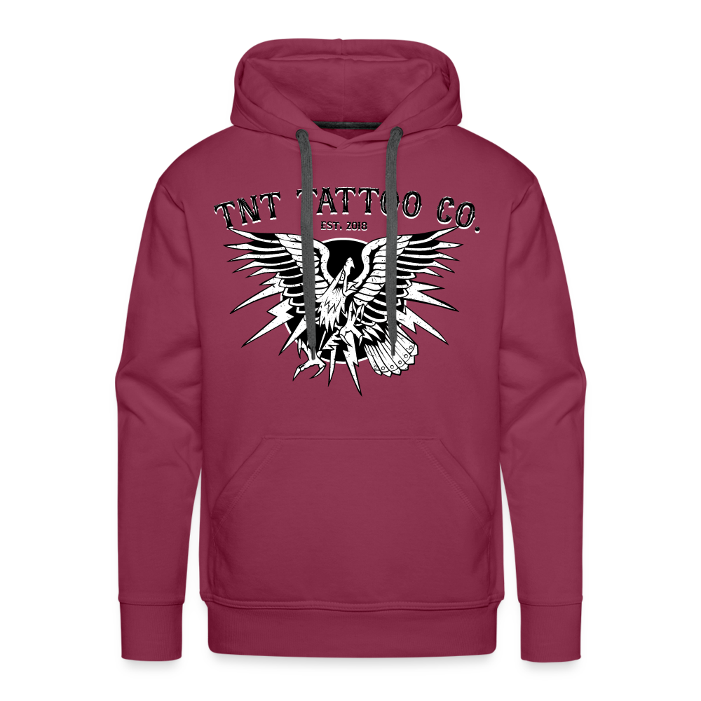 Traditional Eagle Men’s Premium Hoodie - burgundy