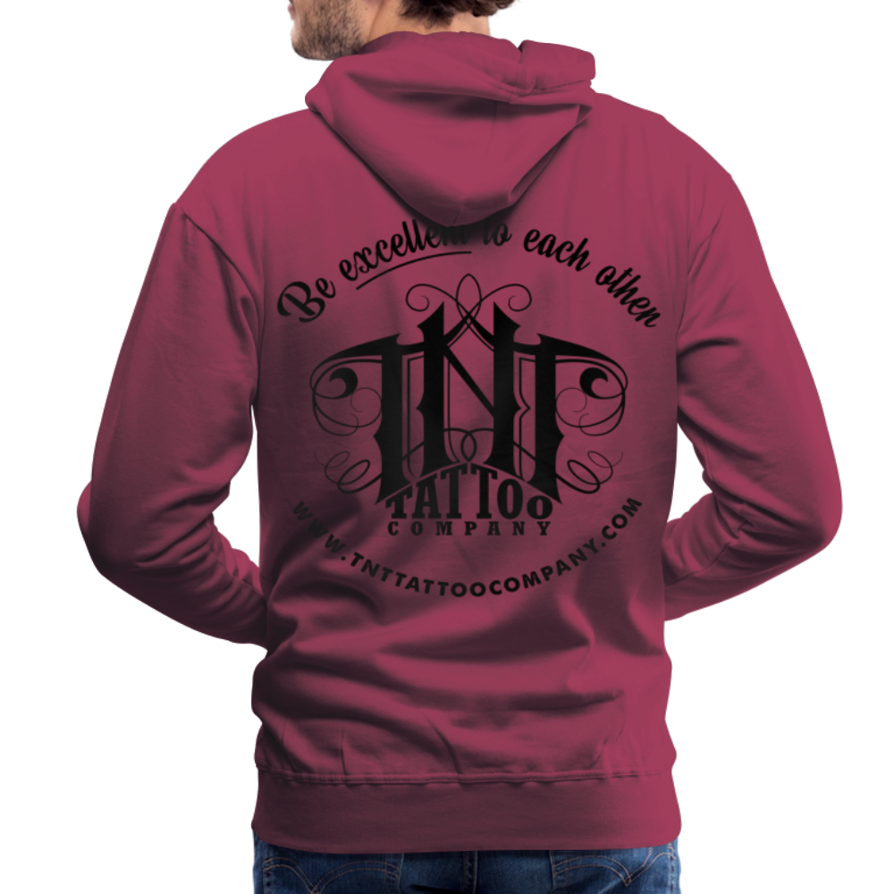 Traditional Eagle Men’s Premium Hoodie - burgundy