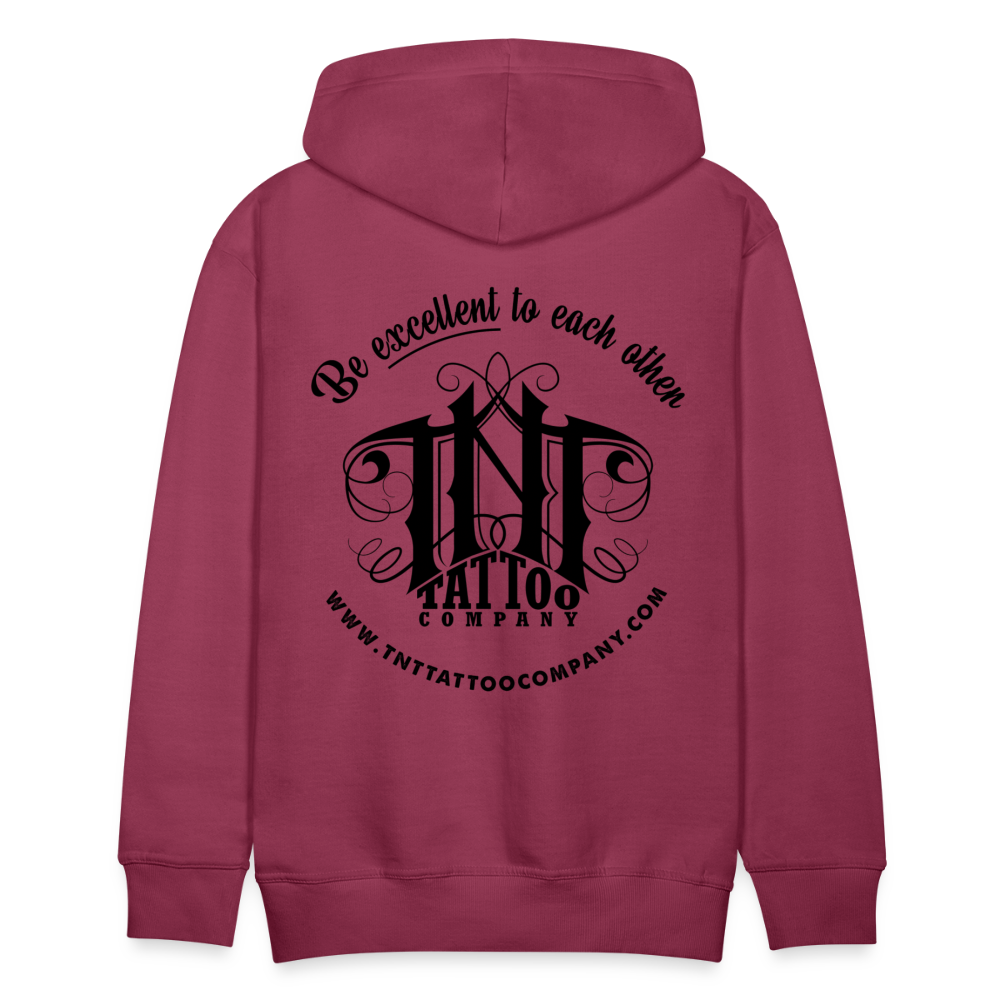Traditional Eagle Men’s Premium Hoodie - burgundy