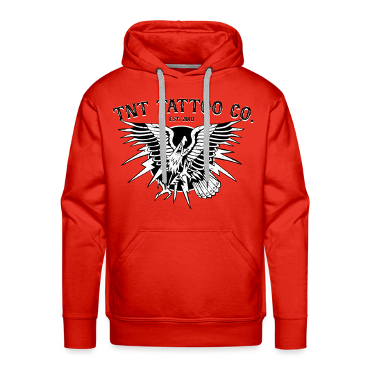 Traditional Eagle Men’s Premium Hoodie - red