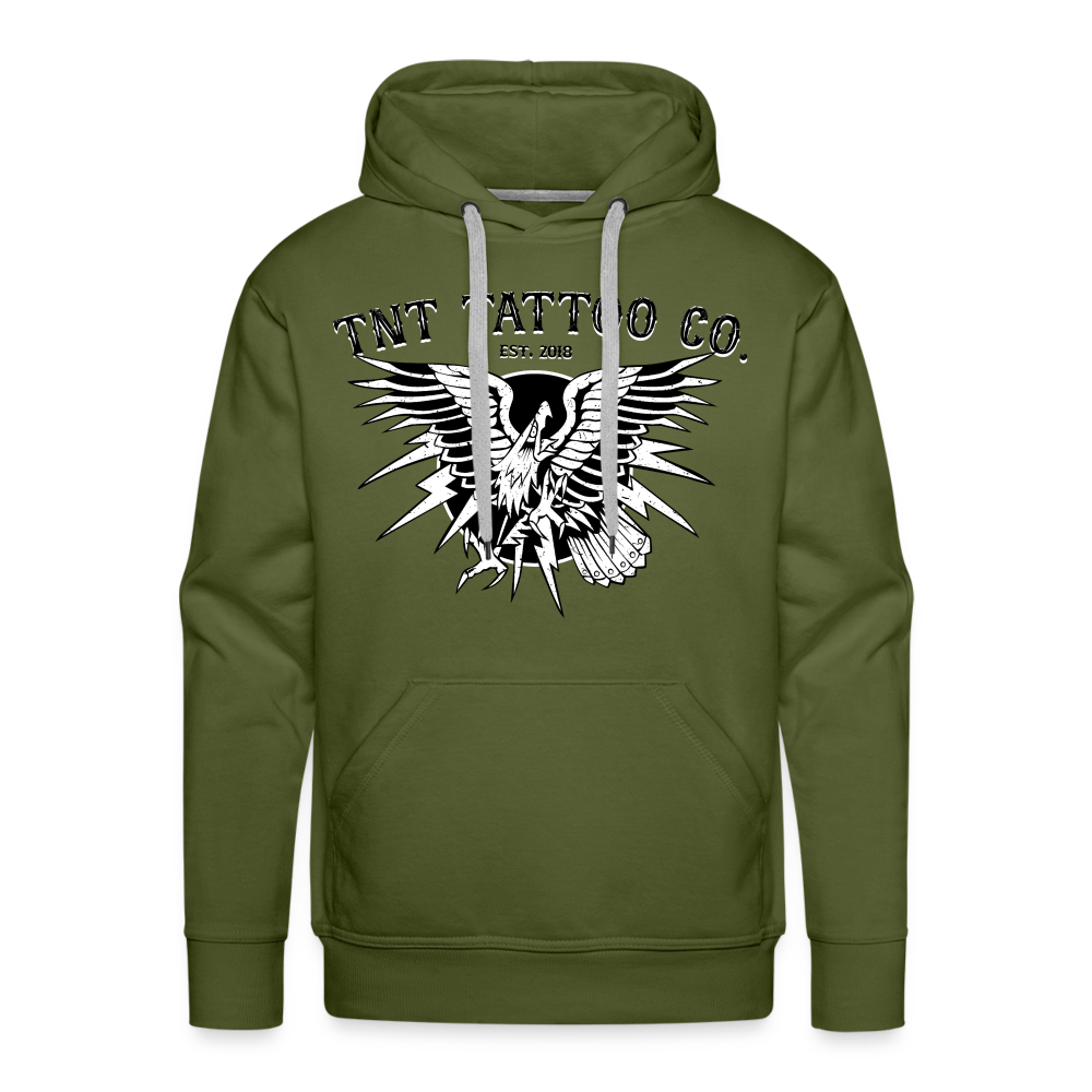 Traditional Eagle Men’s Premium Hoodie - olive green