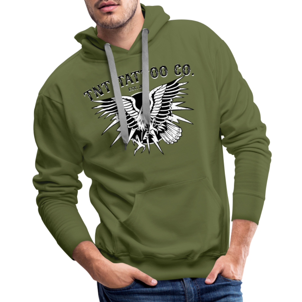Traditional Eagle Men’s Premium Hoodie - olive green