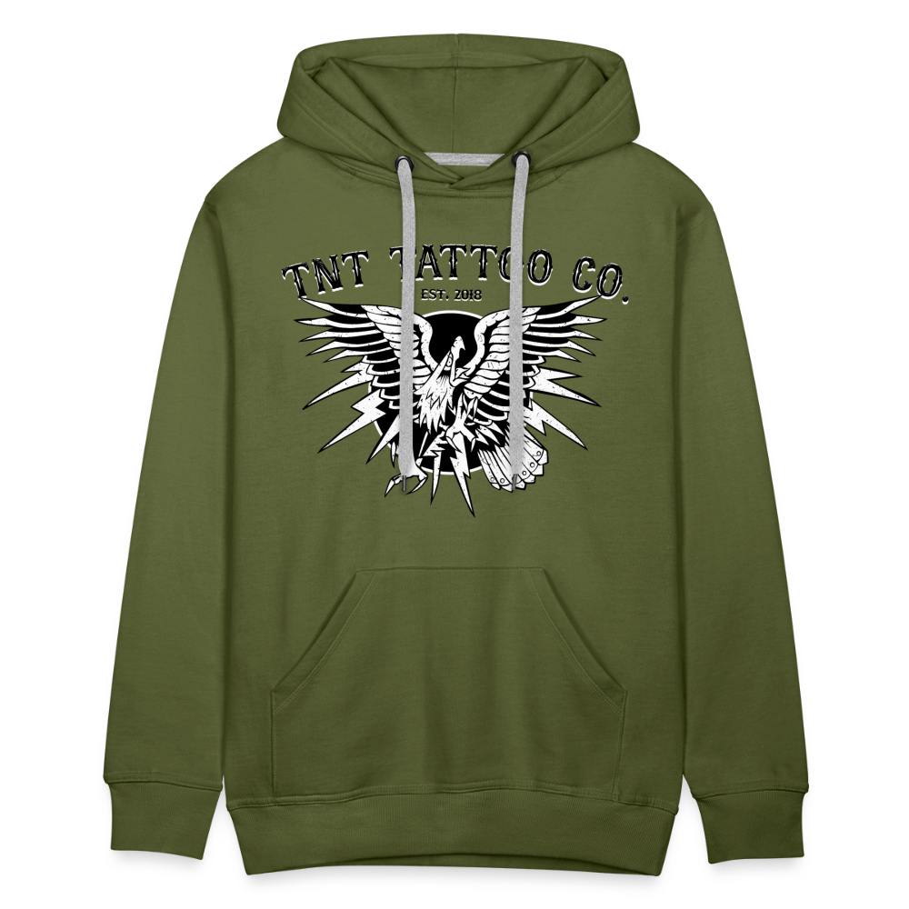 Traditional Eagle Men’s Premium Hoodie - olive green