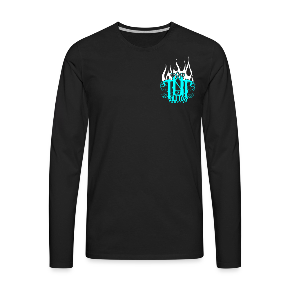 Wolfie Men's Premium Long Sleeve T-Shirt - black