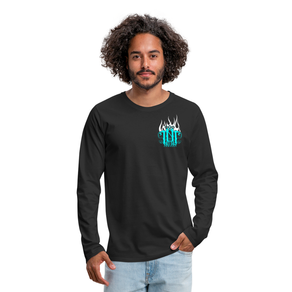 Wolfie Men's Premium Long Sleeve T-Shirt - black