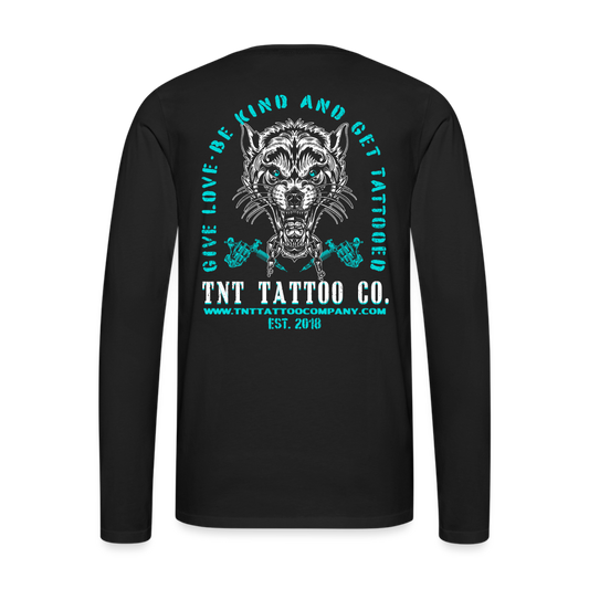 Wolfie Men's Premium Long Sleeve T-Shirt - black