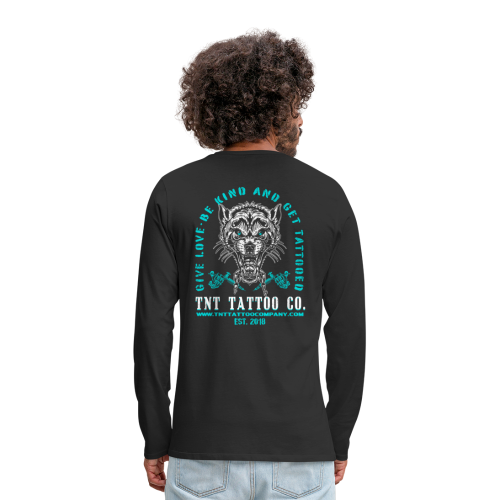 Wolfie Men's Premium Long Sleeve T-Shirt - black