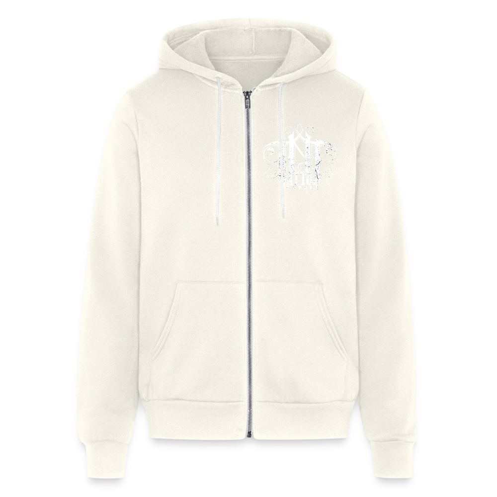 Lovers Bella Unisex Full Zip Hoodie - vintage white