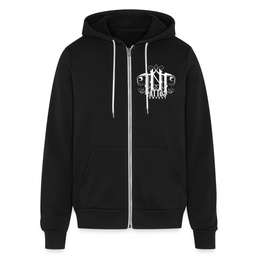 Lovers Bella Unisex Full Zip Hoodie - black