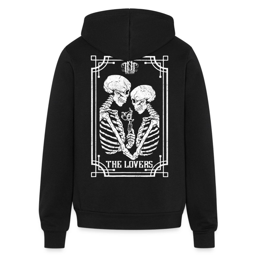 Lovers Bella Unisex Full Zip Hoodie - black