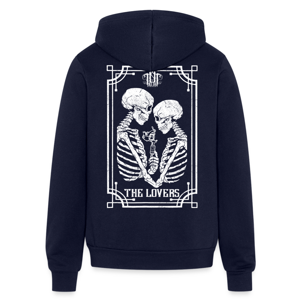 Lovers Bella Unisex Full Zip Hoodie - navy