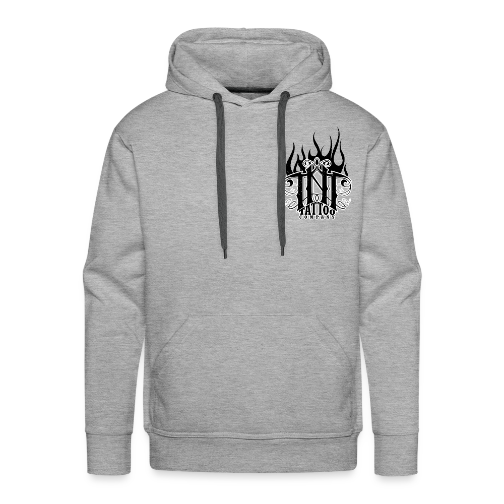 Give Love Men’s Premium Hoodie - heather grey