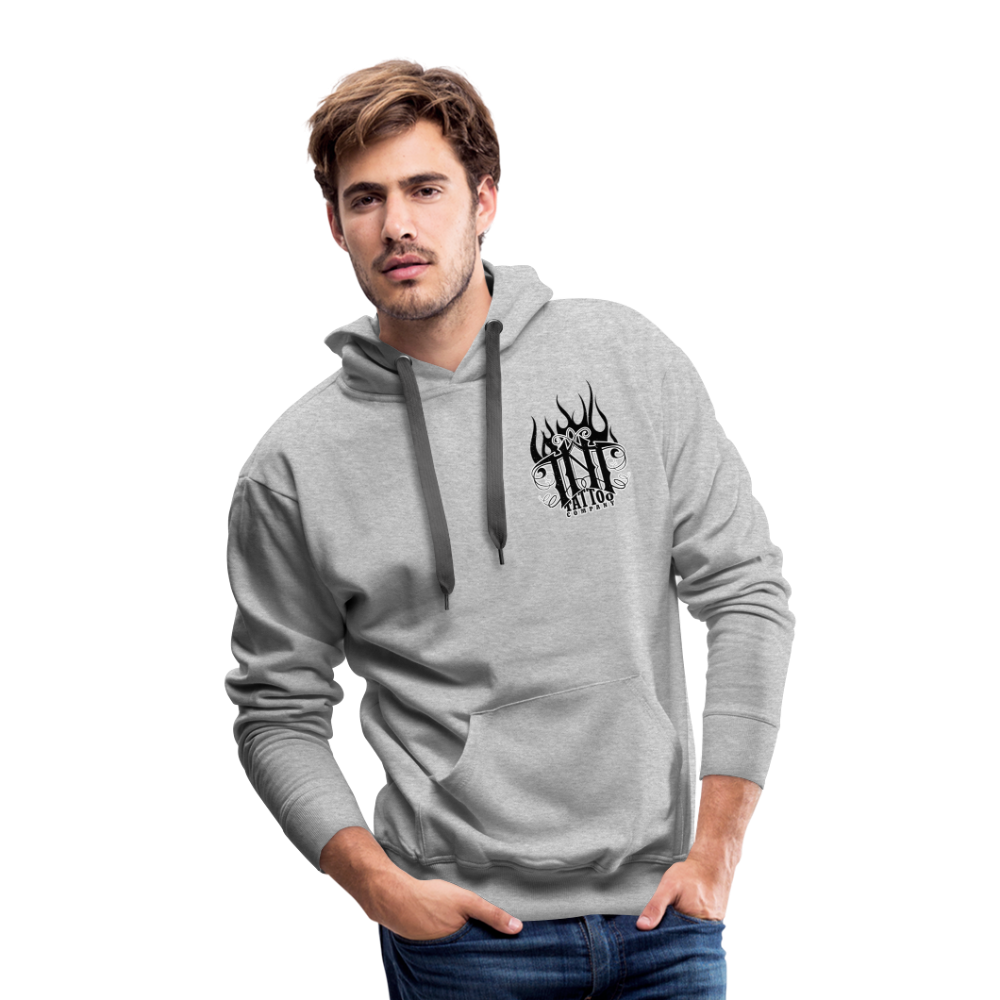 Give Love Men’s Premium Hoodie - heather grey