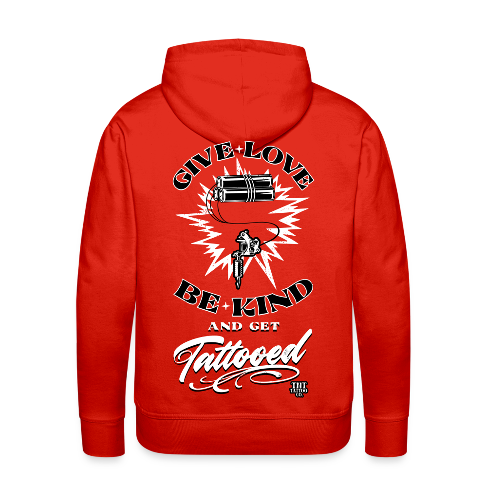 Give Love Men’s Premium Hoodie - red