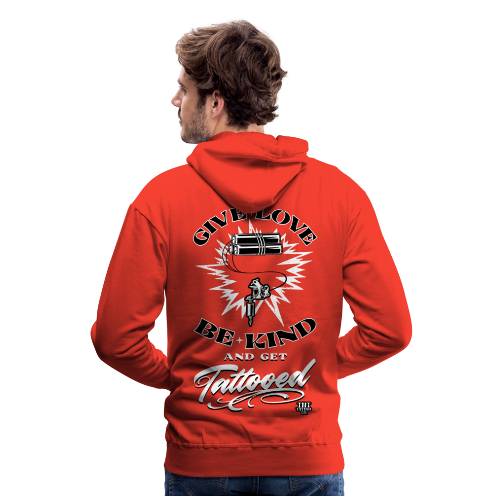 Give Love Men’s Premium Hoodie - red