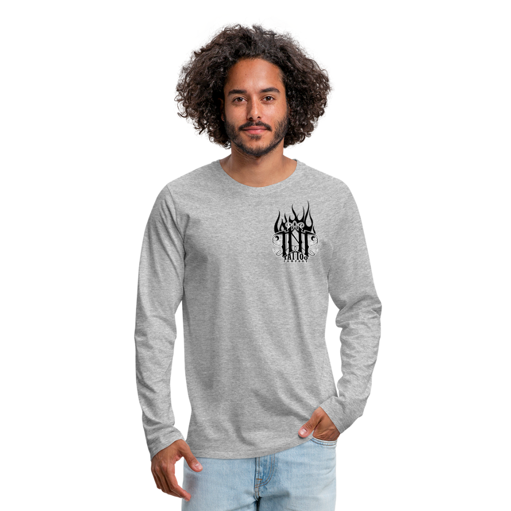 Give Love Men's Premium Long Sleeve T-Shirt - heather gray