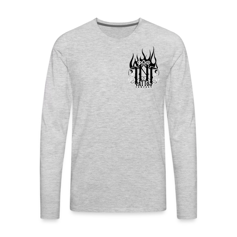 Give Love Men's Premium Long Sleeve T-Shirt - heather gray