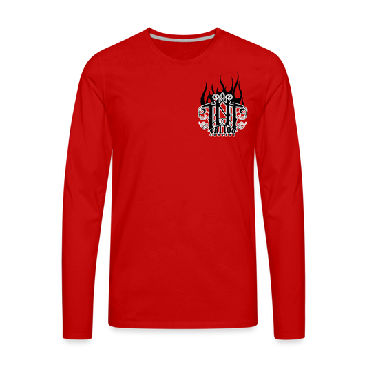 Give Love Men's Premium Long Sleeve T-Shirt - red