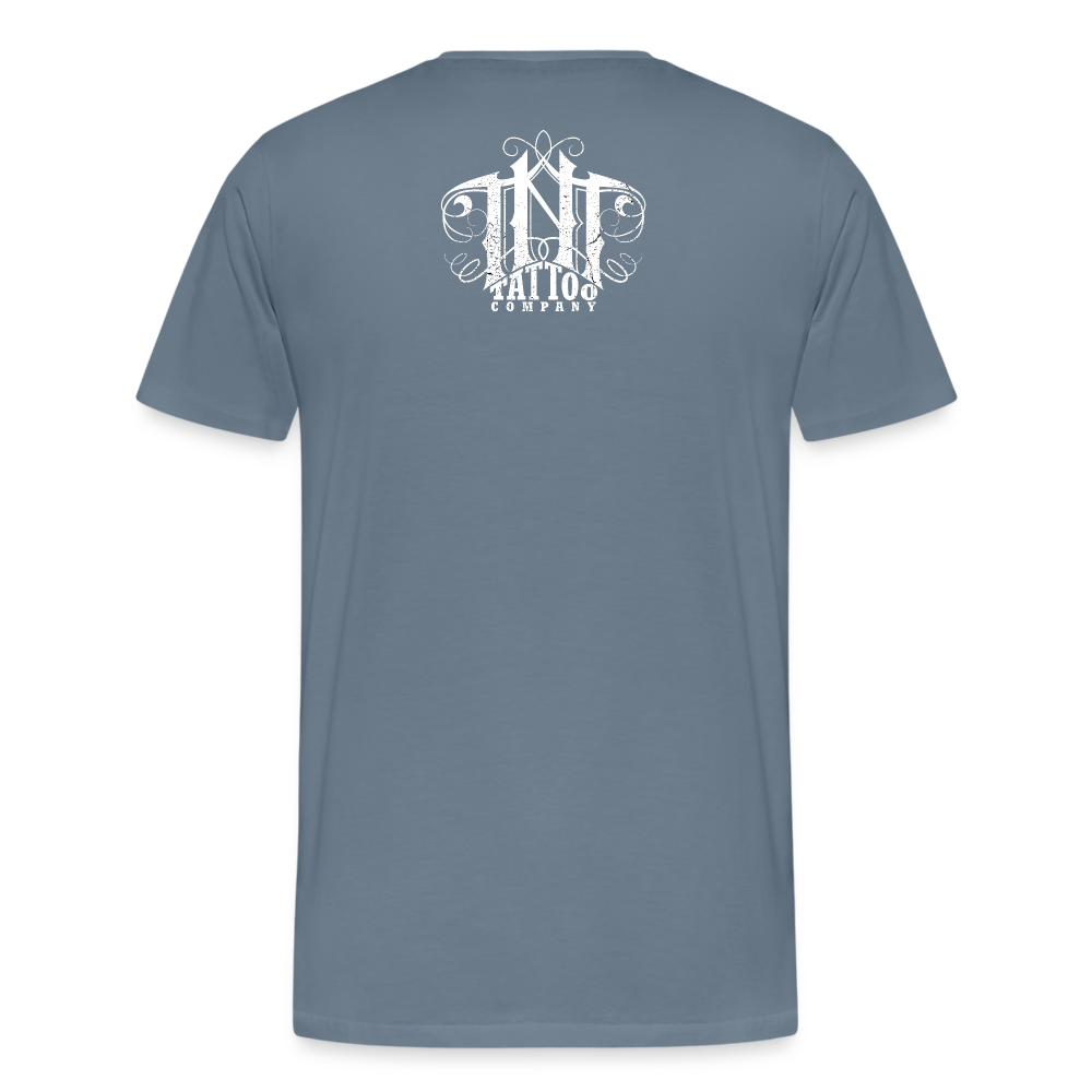 Give Love Men's Premium T-Shirt - steel blue