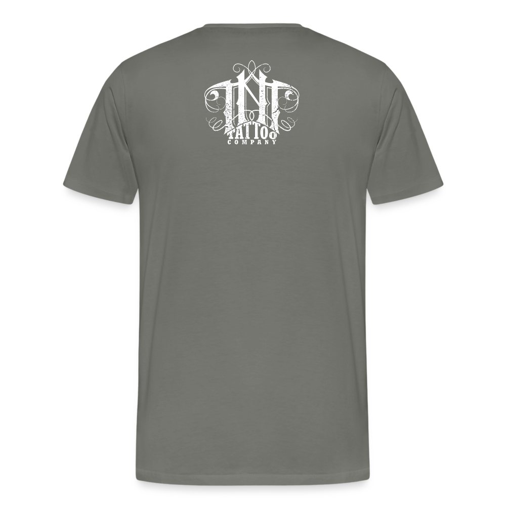 Give Love Men's Premium T-Shirt - asphalt gray
