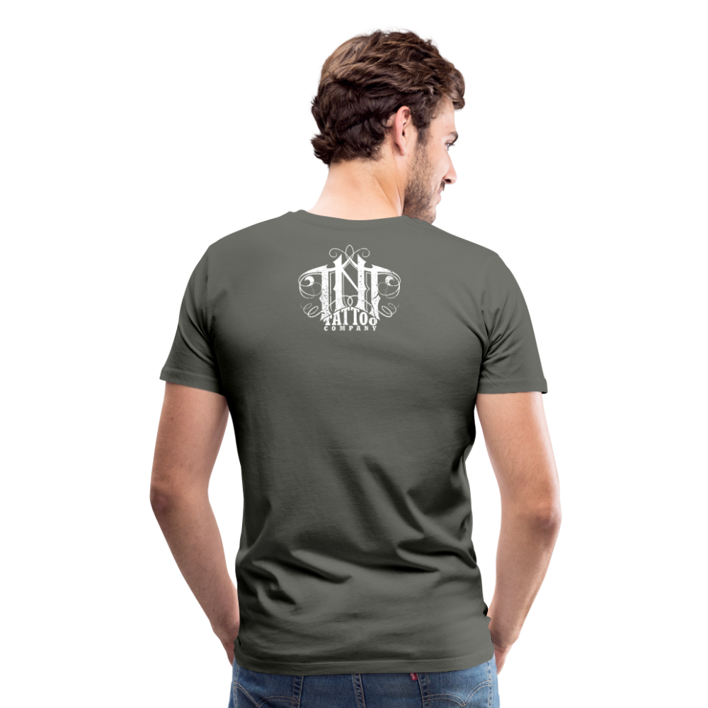 Give Love Men's Premium T-Shirt - asphalt gray