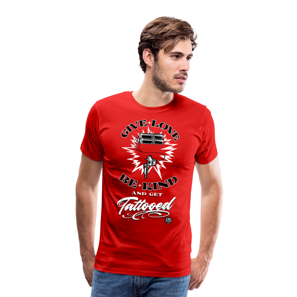 Give Love Men's Premium T-Shirt - red