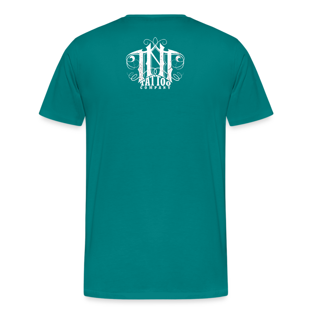 Give Love Men's Premium T-Shirt - teal