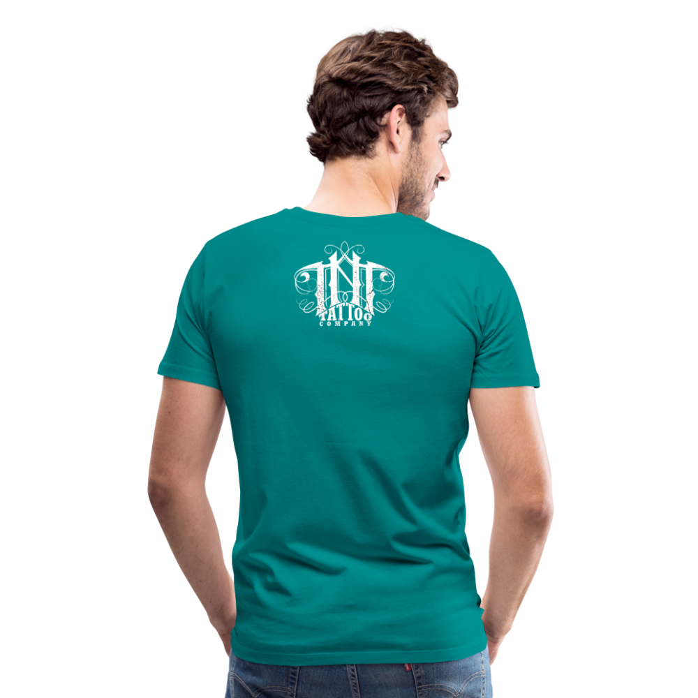 Give Love Men's Premium T-Shirt - teal