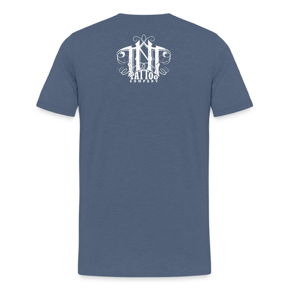 Give Love Men's Premium T-Shirt - heather blue