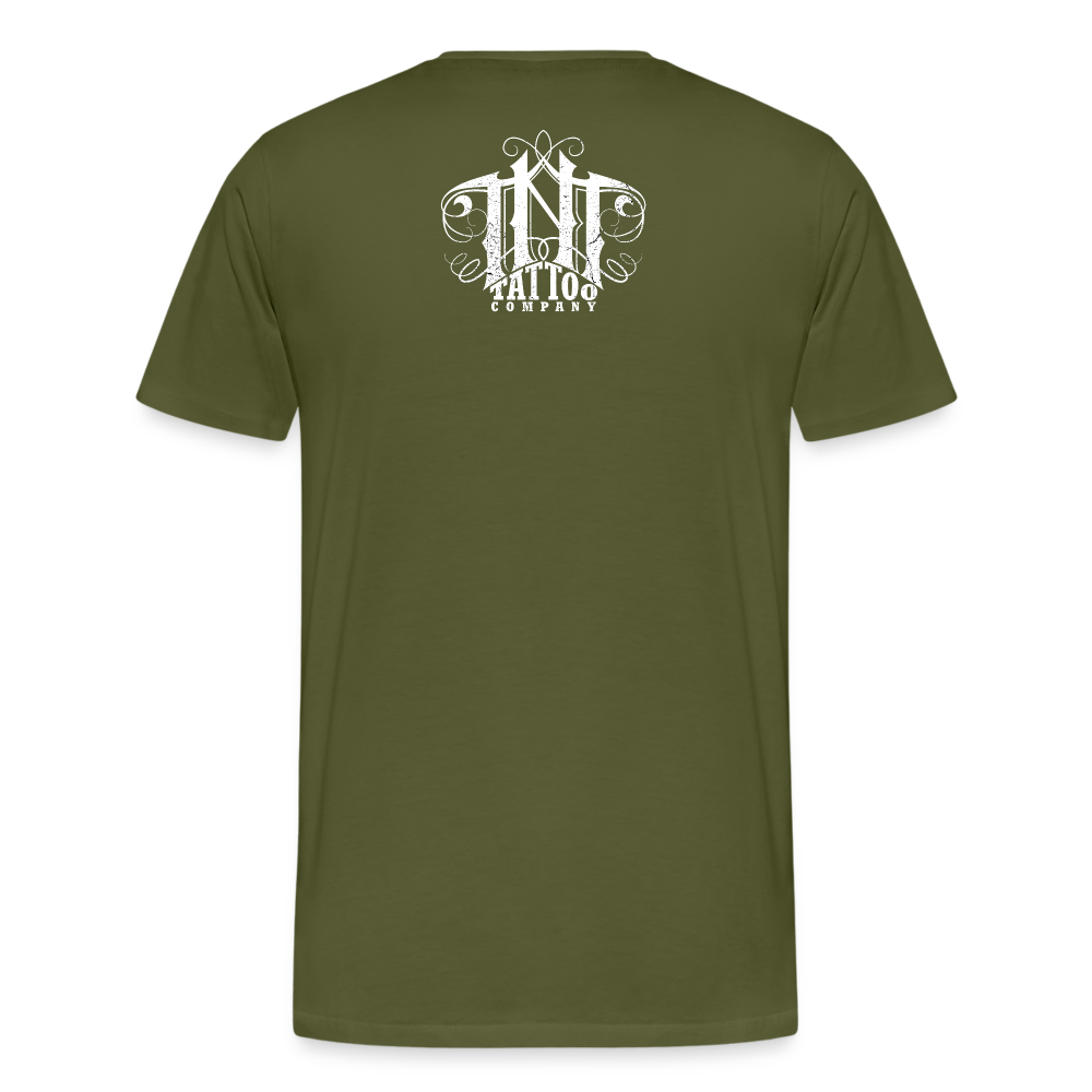 Give Love Men's Premium T-Shirt - olive green
