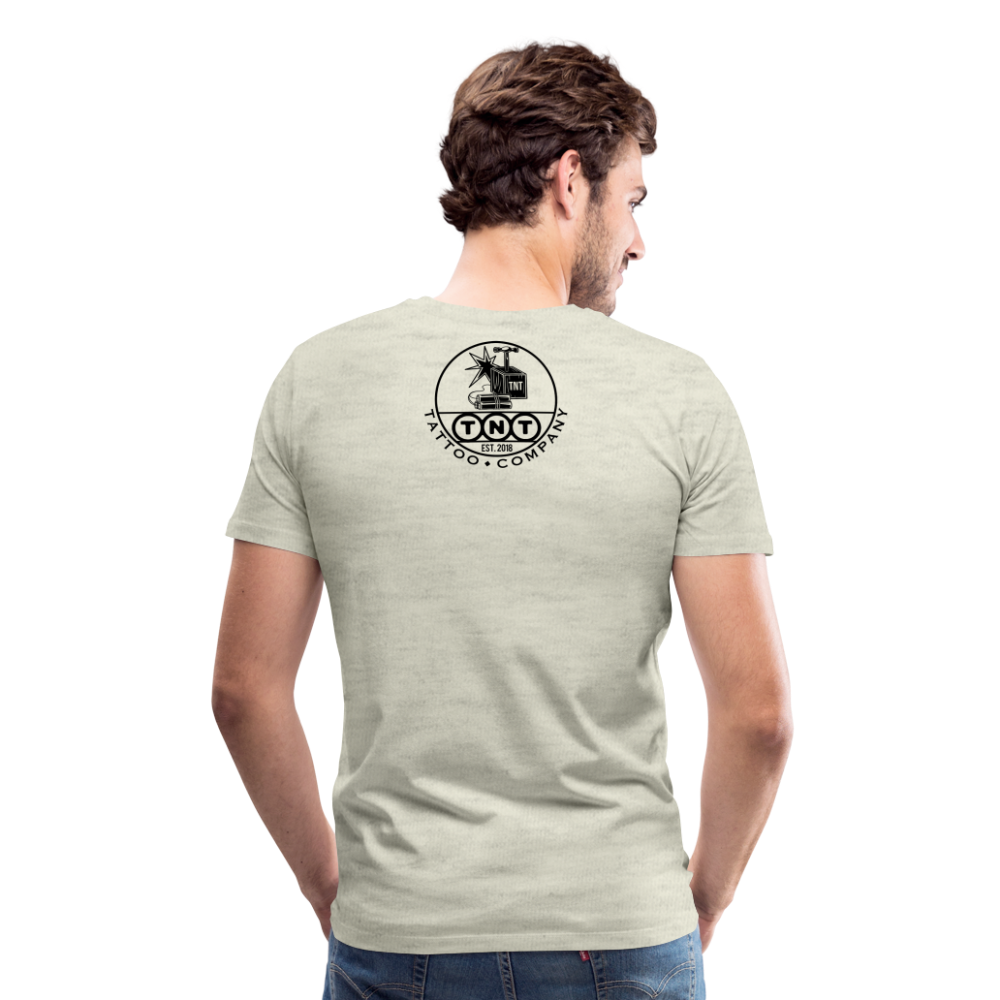 Monkey Men's Premium T-Shirt - heather oatmeal