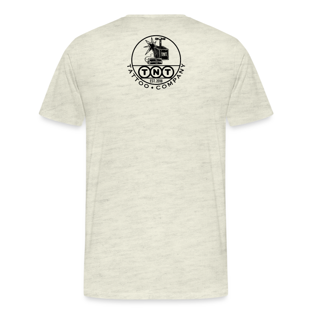 Monkey Men's Premium T-Shirt - heather oatmeal
