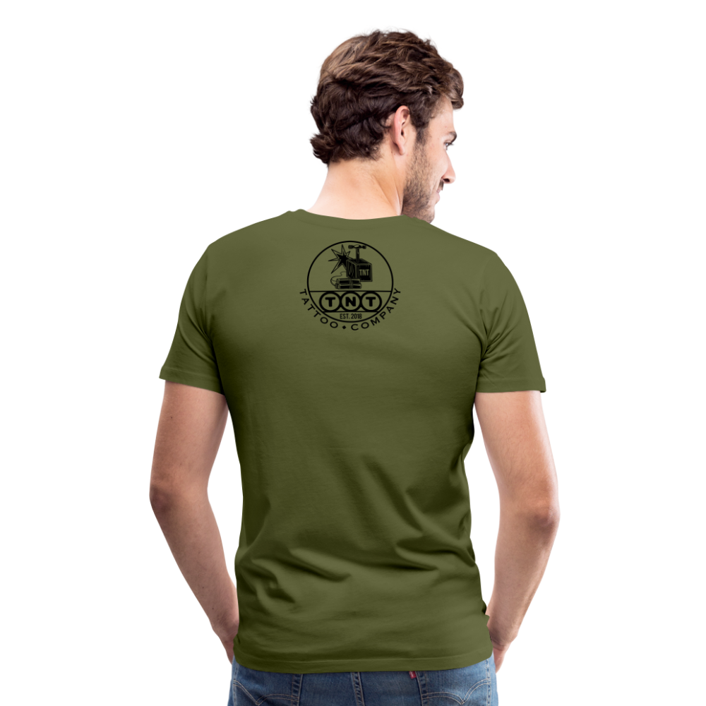 Monkey Men's Premium T-Shirt - olive green