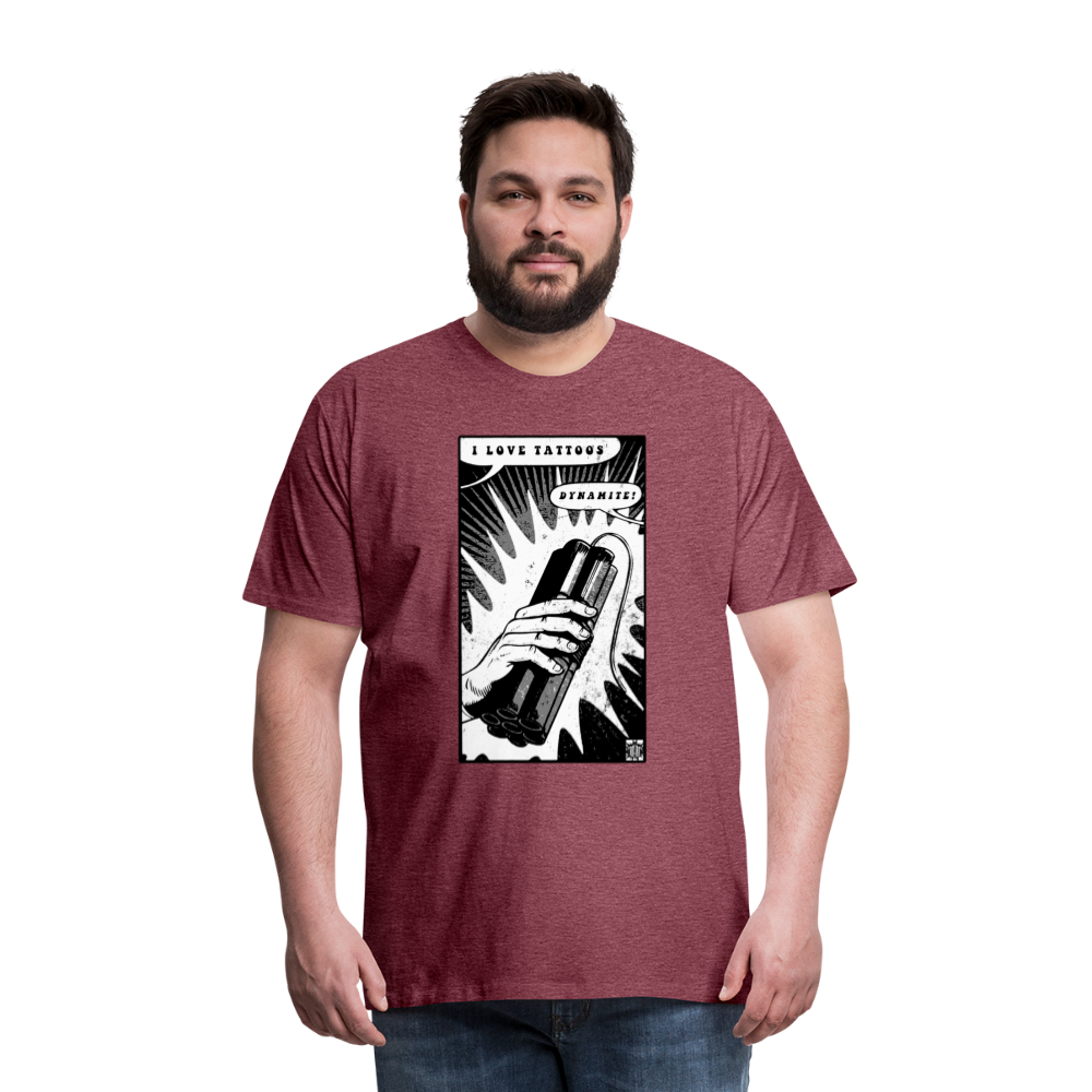 Dynamite Men's Premium T-Shirt - heather burgundy