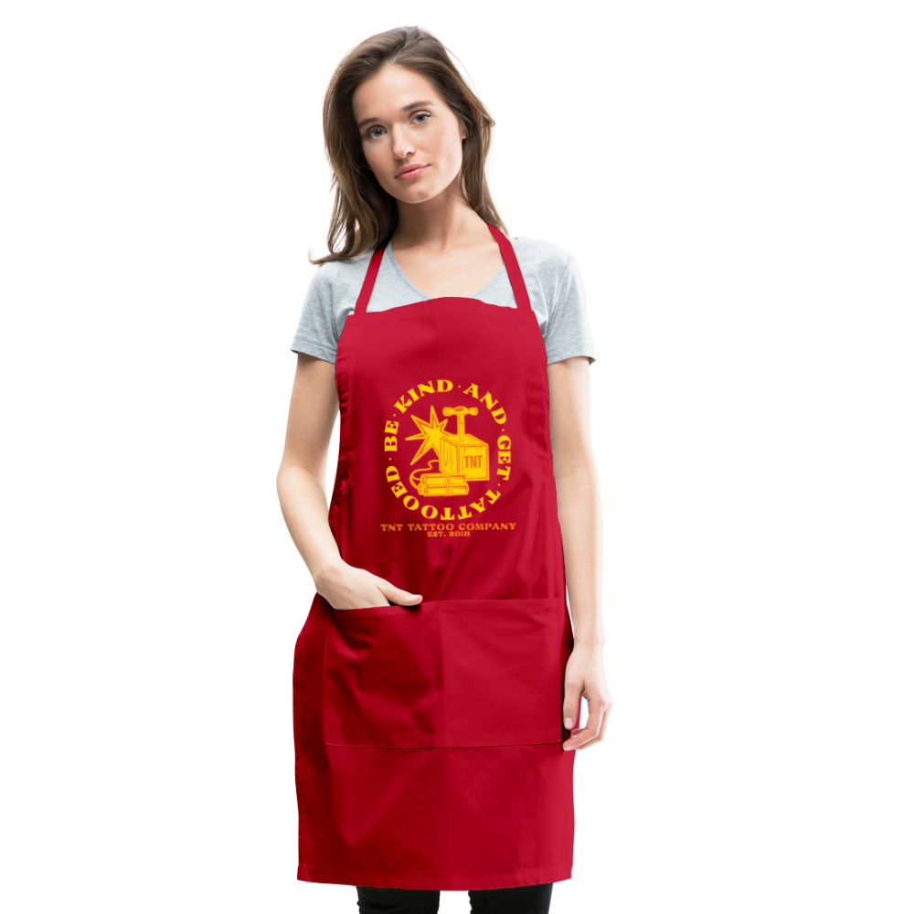 Orange and Yellow TNT Adjustable Apron - red